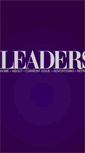 Mobile Screenshot of leadersmag.com